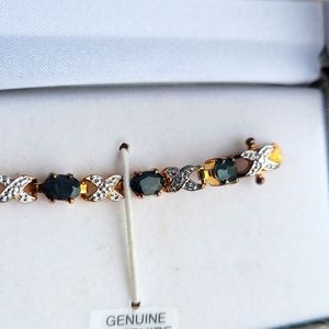 Beautiful sapphire tennis bracelet💚